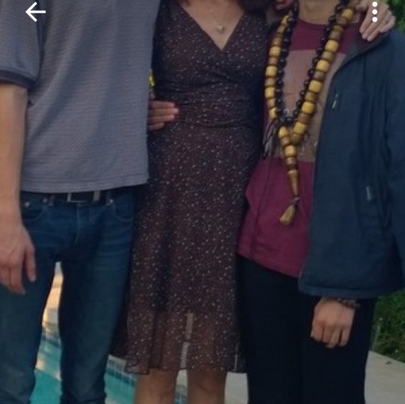 Brown spatter dot summer dress - Picture 8 of 8